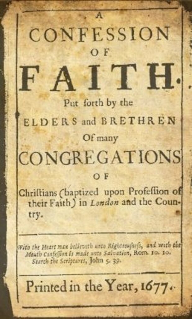 The 1677/89 London Baptist Confession of Faith Title Page
